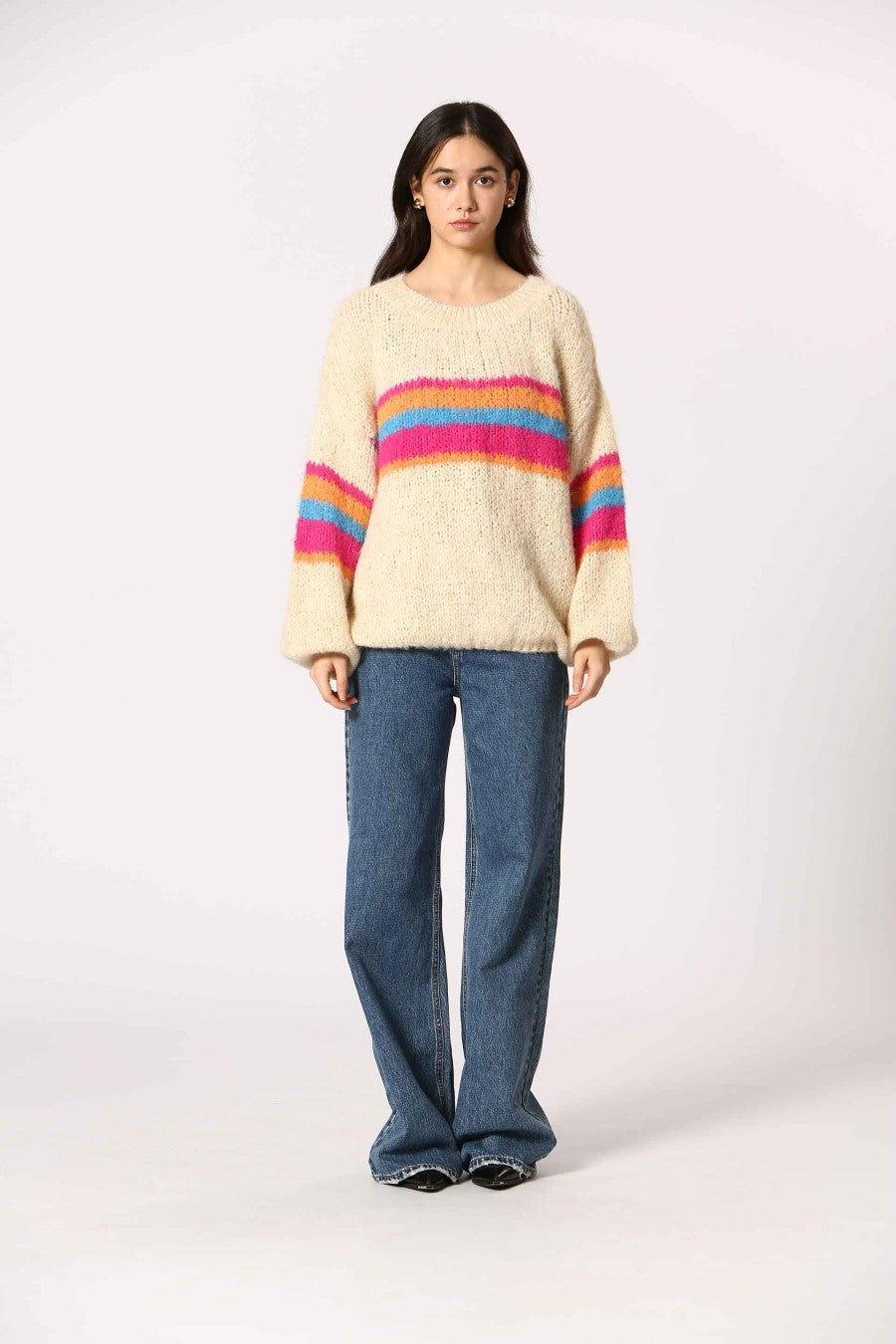 The Korner Knit Striped Sweater