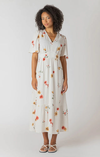 Room 34 Short Sleeve Maxi Dress | Mix Floral