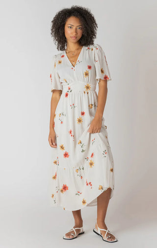 Room 34 Short Sleeve Maxi Dress | Mix Floral