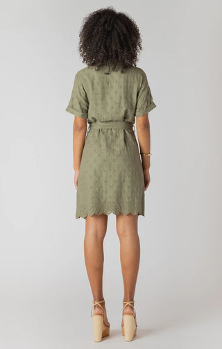 Room 34 Mini Shirt Dress | Sage