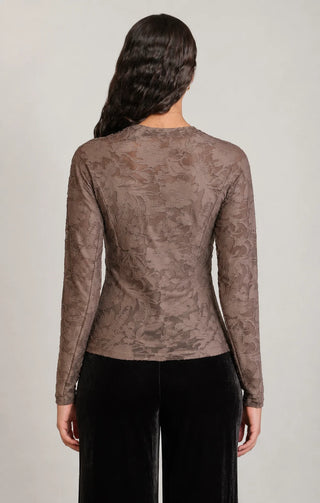 Dex Long Sleeve Top | Dark Taupe