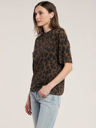 Velvet By Graham & Spencer Jersey Leopard Print Top