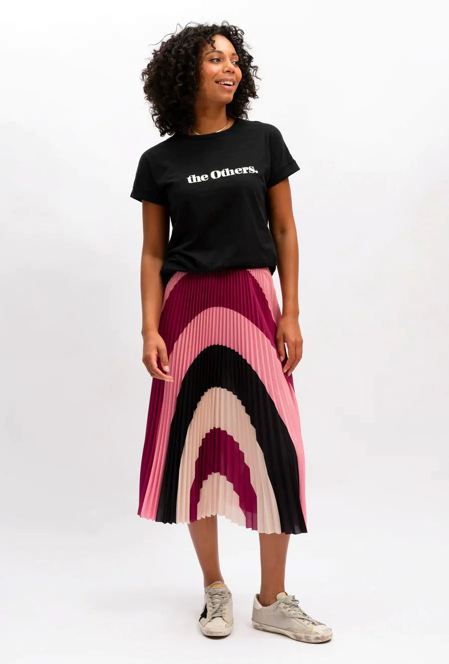 Pleated midi 2024 skirt other stories