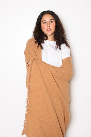 Tofino Towel Capella Throw | Black, Tan, Moss