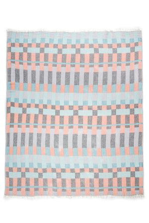 Tofino Towel The Xander Muslin Throw | Multi + Warm Mix