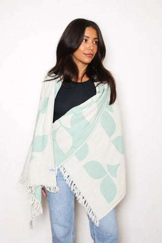 Tofino Towel The Dane Turkish Towel | Sage