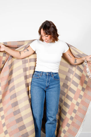 Tofino Towel The Xander Muslin Throw | Multi + Warm Mix