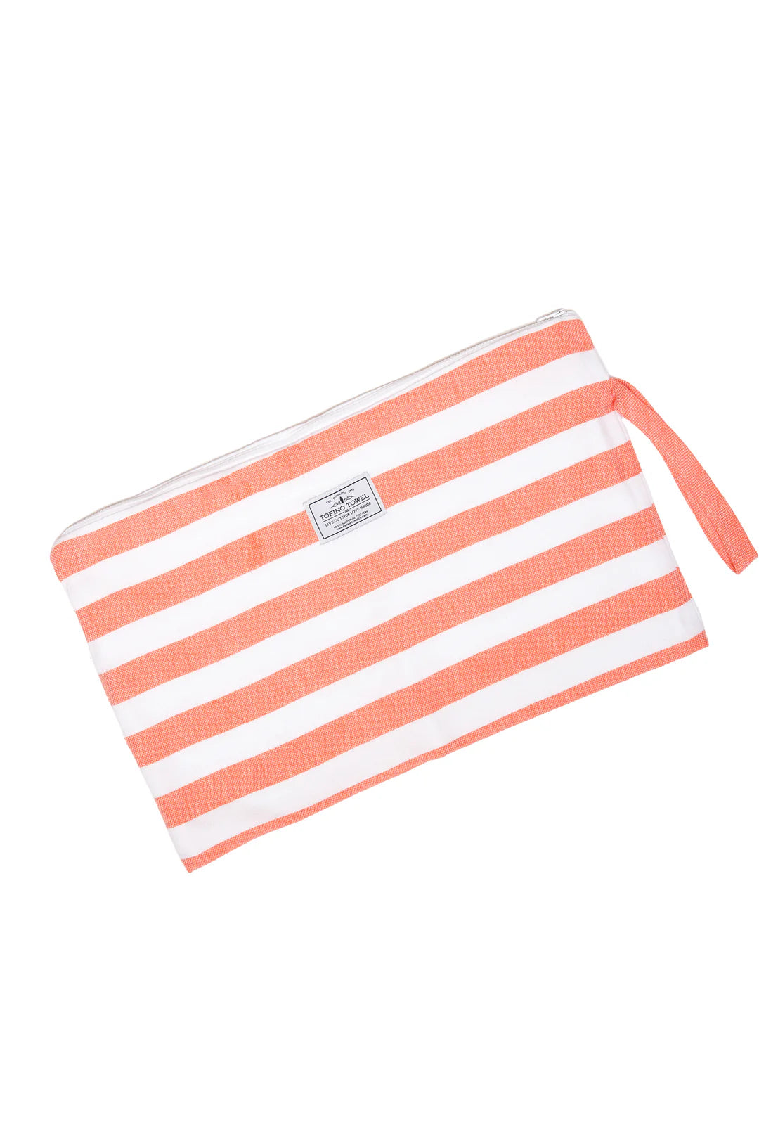 Tofino Towel The Mira Wet Dry Zip Pouch Large | Aqua + Coral