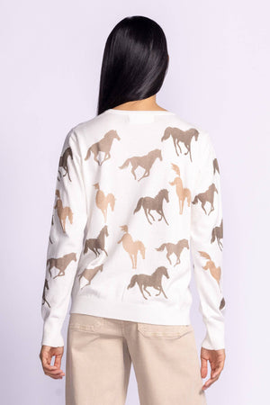 Pink Martini Wild Horses Sweater