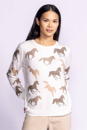 Pink Martini Wild Horses Sweater