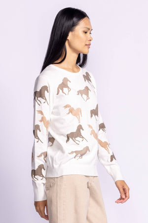 Pink Martini Wild Horses Sweater