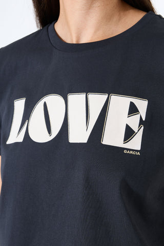 Garcia Love T-Shirt | Whitecap + Anthracite