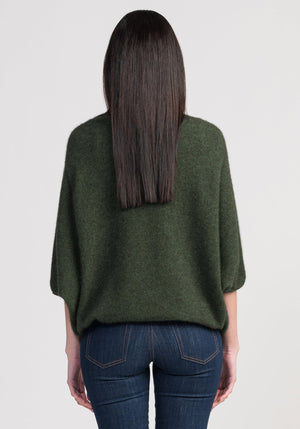 Untouched World Air Cape Sweater | Olive & Grey