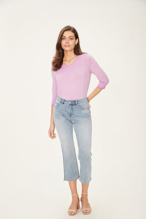 French Dressing Jeans Olivia Bootcut Crop Pants | Light Wash