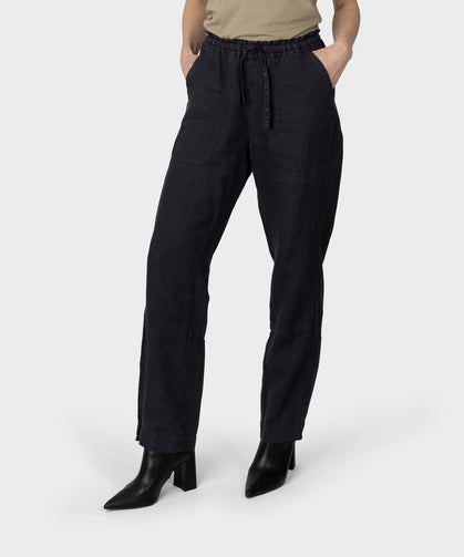 Black Lily wide-leg cargo jean, Yoga Jeans, Regular Waist