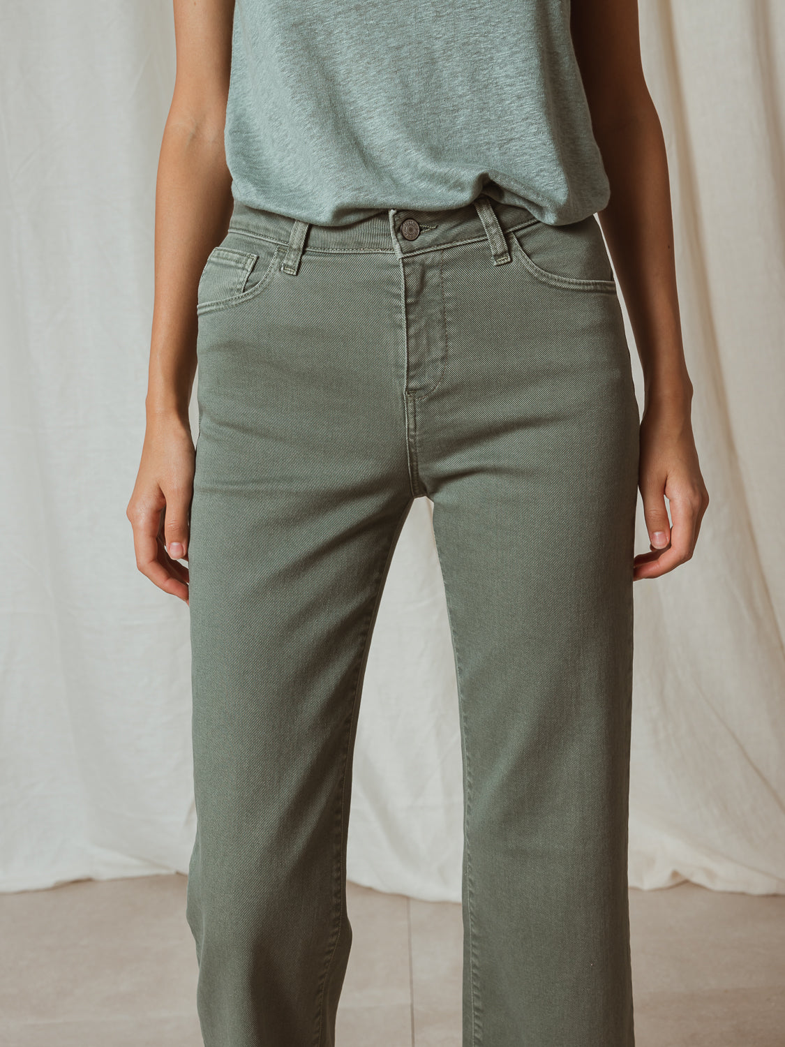 Indi & Cold Fringed Harry Trousers | Green