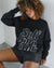 Brunette The Label 'Self Love Club' Big Sister Crew Neck Sweatshirt (Black, Grey)