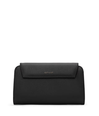 Matt & Nat BAY Vegan Folded Arbour Wallet | Jewel, Peacock & Black