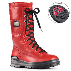Olang Glamour Boots | Anthracite, White & Red
