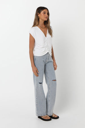 Madison The Label Gracie Top | White