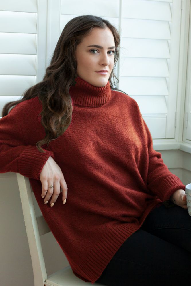 Chunky Cowl-Neck Sweater