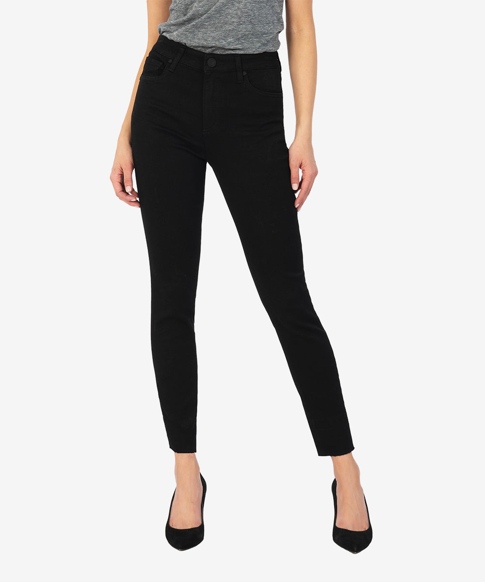 Kut Jeans | Donna High Rise Fab Ab Ankle Skinny | Black