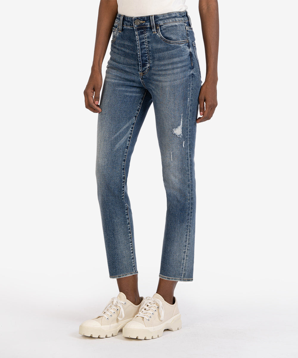 Kut Jeans | Rosa High Rise Ankle Straight Leg | Advancement Wash