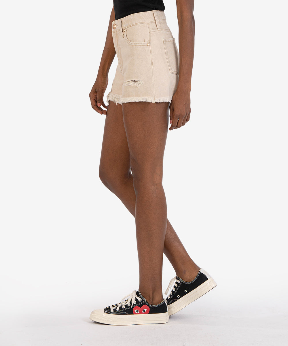 Kut Jeans | Jane High Rise Long Short | Tan