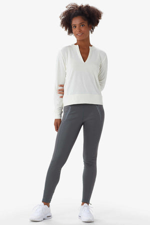 Lole Dionne Sweatshirt | Black & Ecru