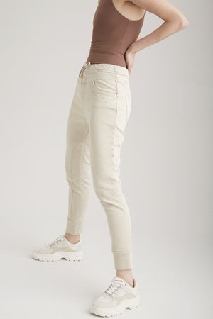 Cup of Joe Denim Mila Jogger | Khaki, Sand, Light Khaki, Taupe