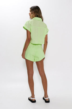 Madison The Label Oakey Top | Lime