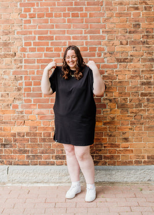 Pure Balanxed The Everyday T-Shirt Dress | Black, Coco + Azure