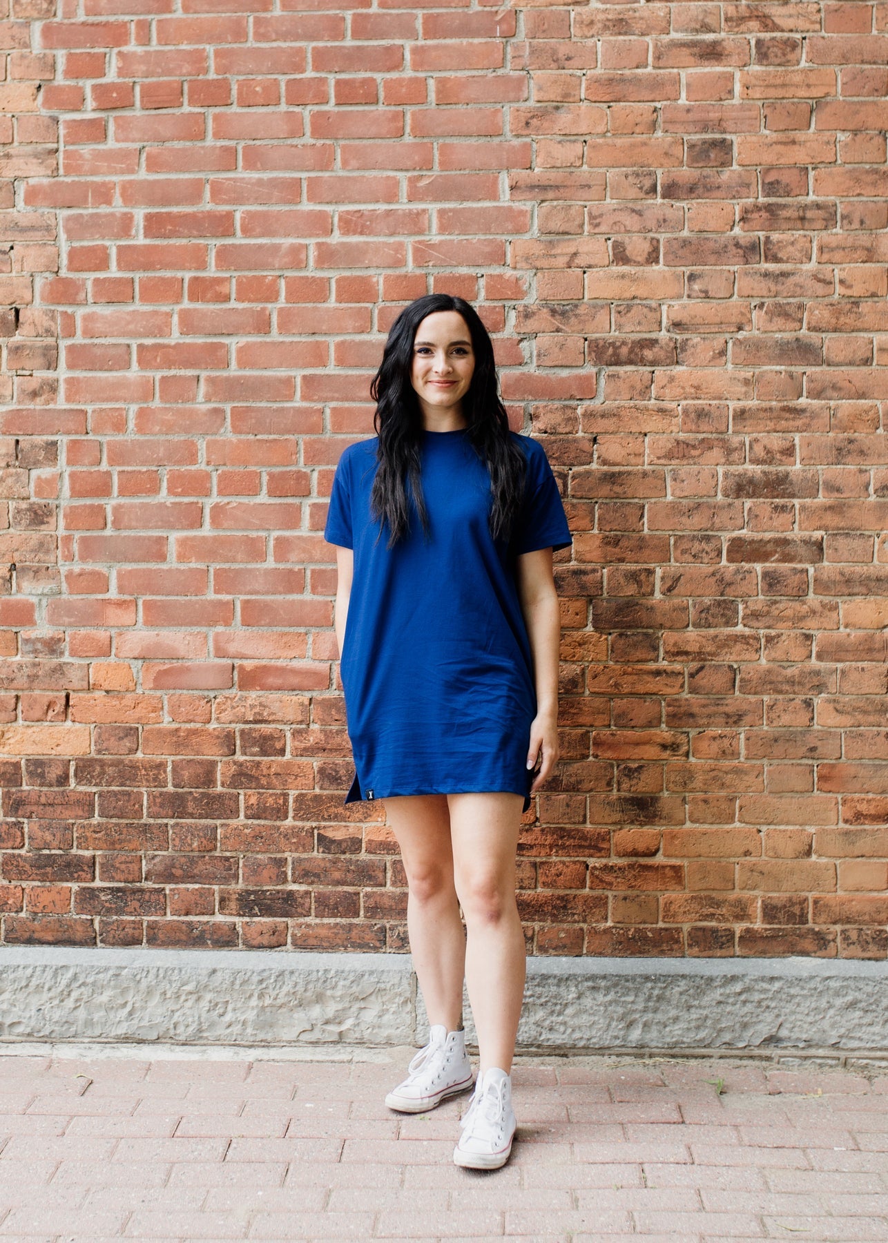Pure Balanxed The Everyday T-Shirt Dress  Black, Coco + Azure - Fancy That  & The Roundstone