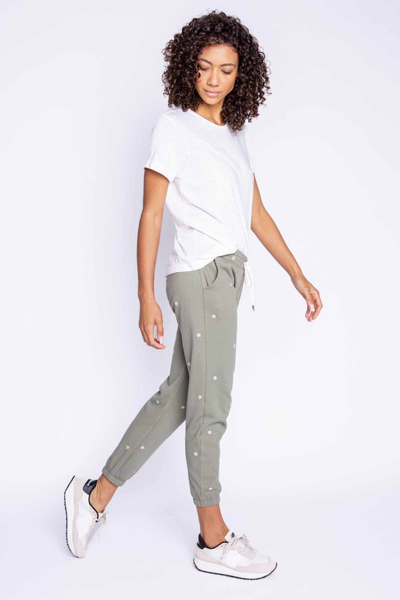 PJ Salvage Happy Vibes Banded Pant | Olive