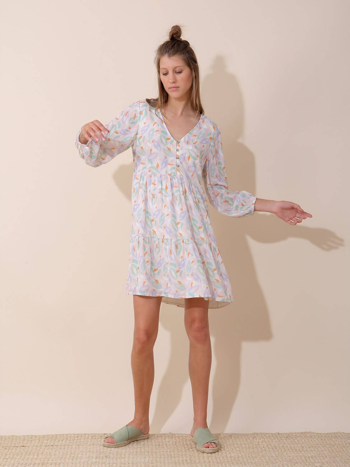 Indi & Cold Seed Short Dress | Mauve