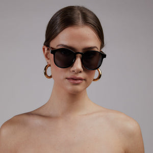 Shady Lady Ashton Sunglasses | Black, Smoke + Tortoise