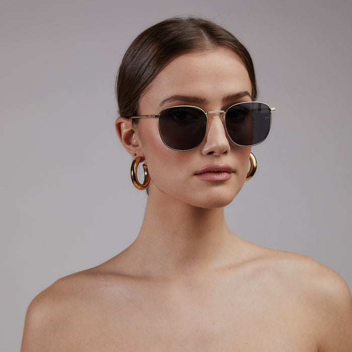Shady Lady Payton Sunglasses | Gold/Black + Silver/Black
