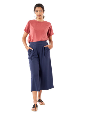Duffield Design Gaucho Pants | Navy