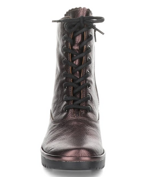 Fly London Wune Leather Boots in Burgundy