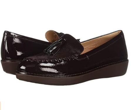 FitFlop Paige Faux-Pony Moccasin Loafer in Berry