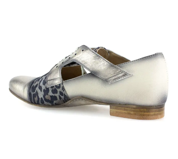 Unity in Diversity Picassa Oxford Shoes (Tan, Silver)