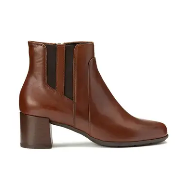 Geox Respira New Annya Leather Boots in Brown Fancy That The Roundstone