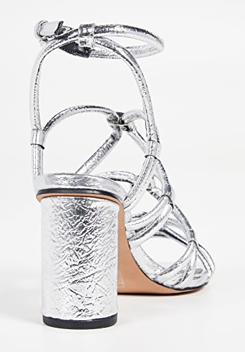 Rebecca Minkoff Apolline Strappy Sandals in Silver - Fancy That