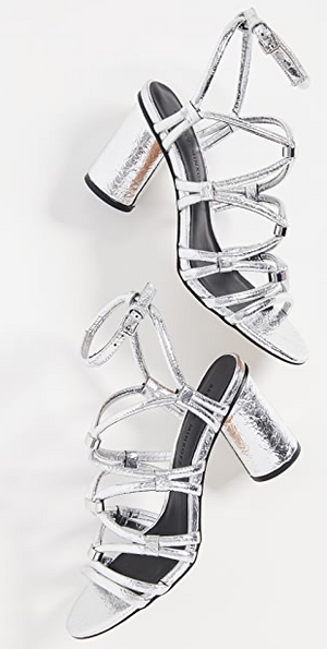 Rebecca Minkoff Apolline Strappy Sandals in Silver