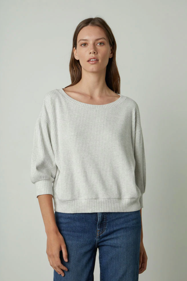 Velvet by Graham & Spencer Magson Pullover Sweater | Ash