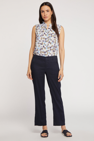 Marilyn Straight Ankle Pants | Navy