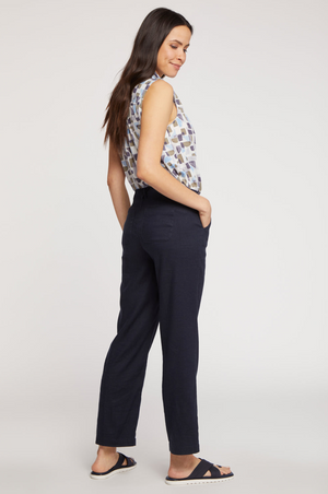 Marilyn Straight Ankle Pants | Navy