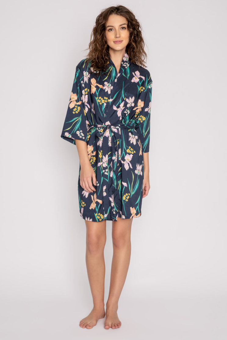 PJ Salvage Lily Forever Robe Navy Fancy That The Roundstone
