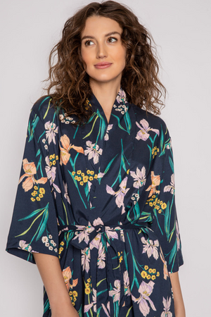 PJ Salvage Lily Forever Robe | Navy