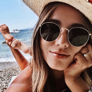 Shady Lady Miley Sunglasses in Black/Silver